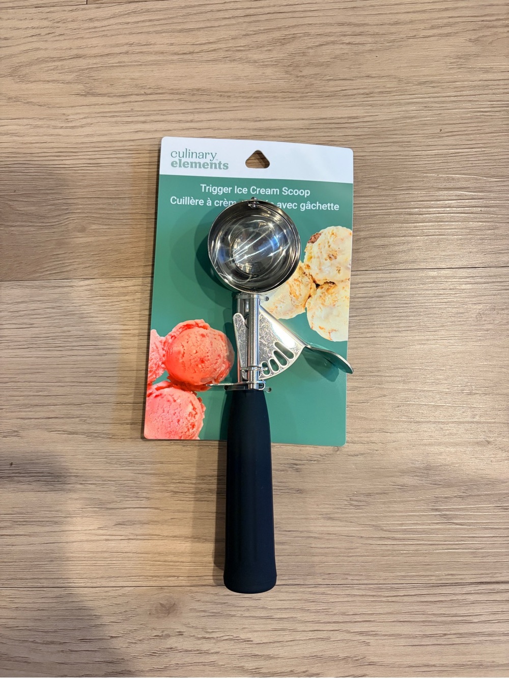 Culinary Elements Trigger Ice Cream Scoop Stainless Steel